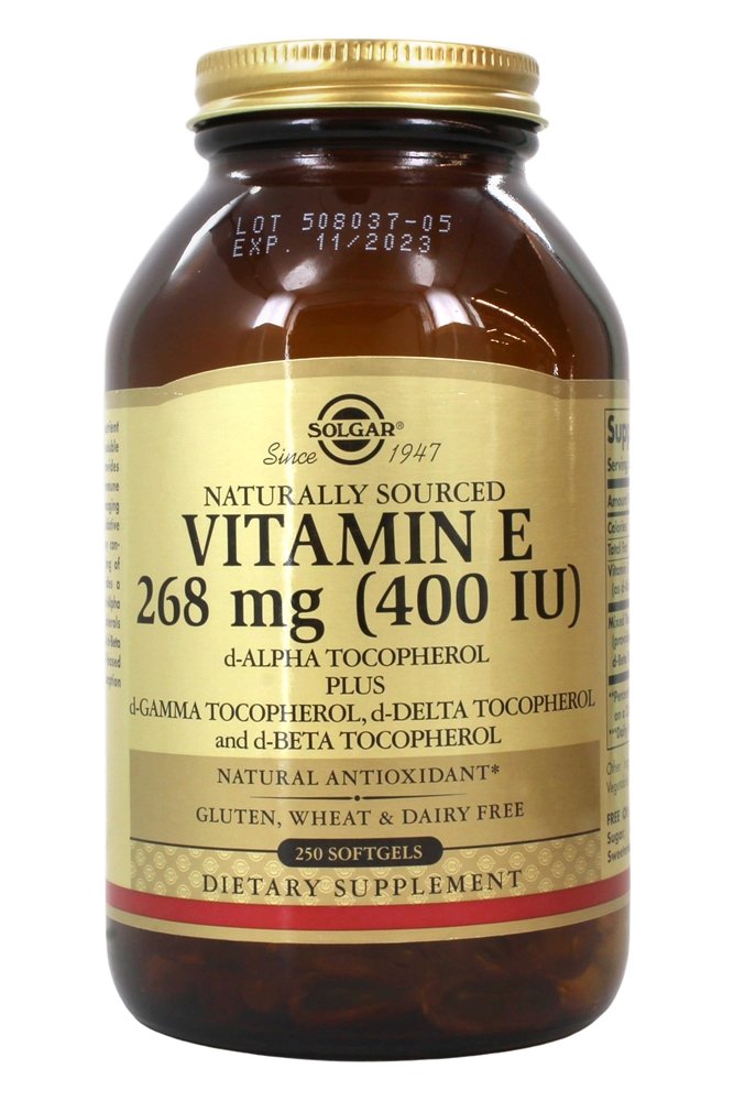 Solgar - Vitamin E d Alpha Tocopherol 400 IU - 250 Softgels