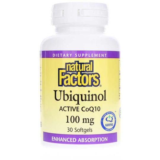 Natural Factors Ubiquinol Active CoQ10 100 Mg 30 Softgels