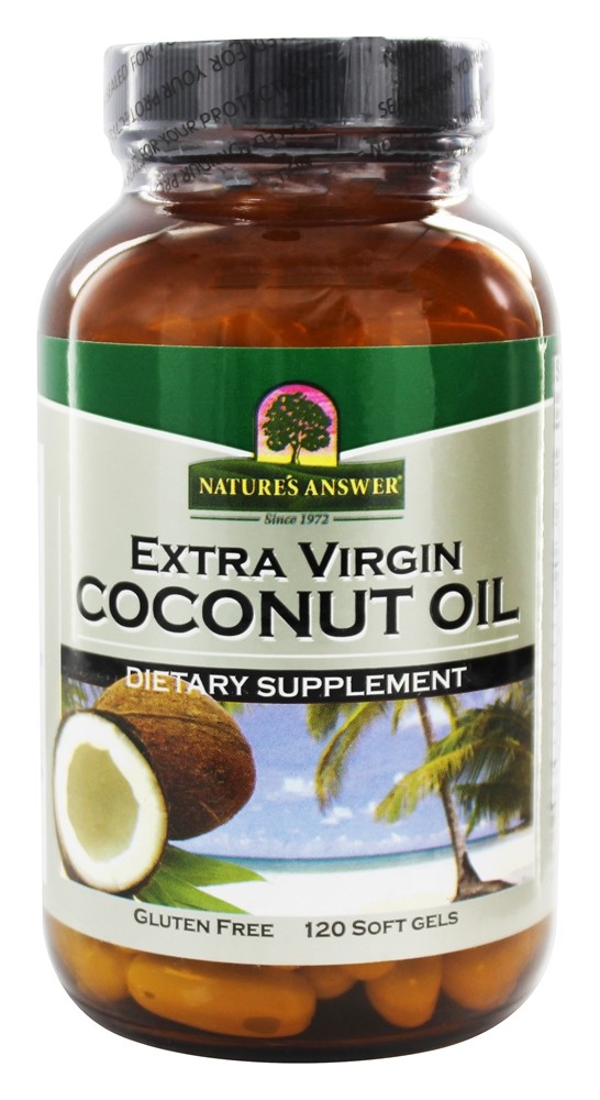 Nature's Answer - Extra Virgin Coconut Oil - 120 Softgels