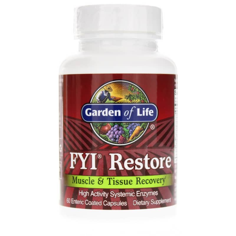 Garden of Life FYI Restore Muscle & Tissue Recovery 60 Enteric Coated Capsules