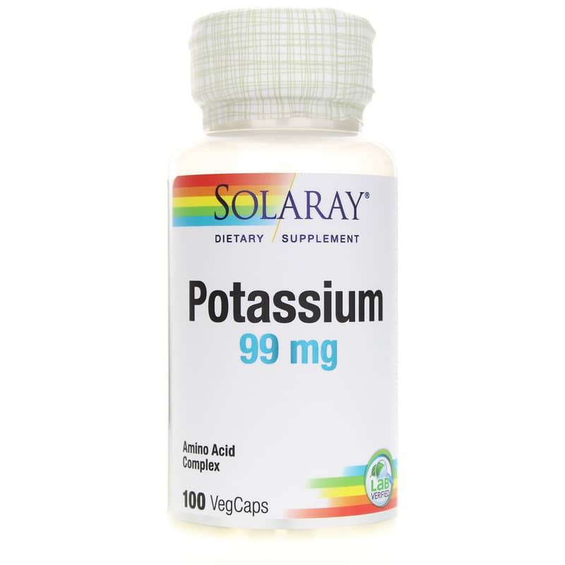 Solaray Potassium 99 Mg 100 Veg Capsules