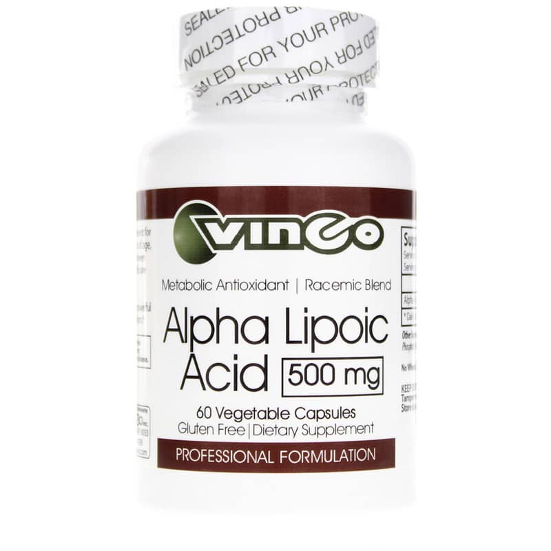 Vinco Alpha Lipoic Acid 500 Mg 60 Veg Capsules