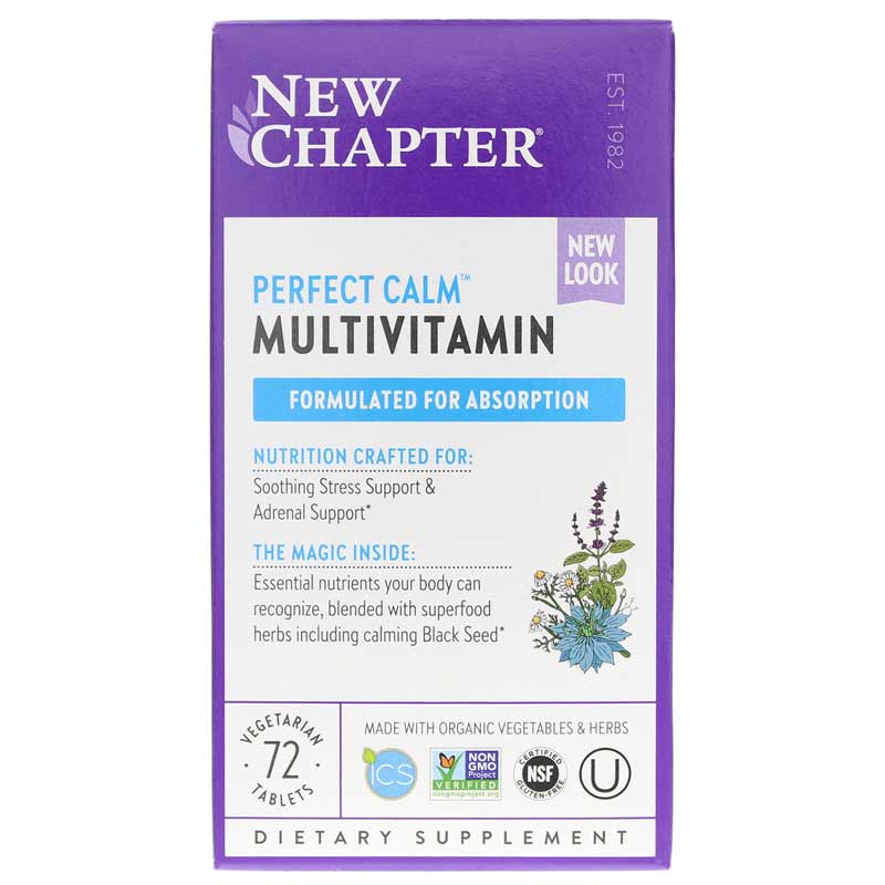 New Chapter Perfect Calm Multivitamin 72 Tablets