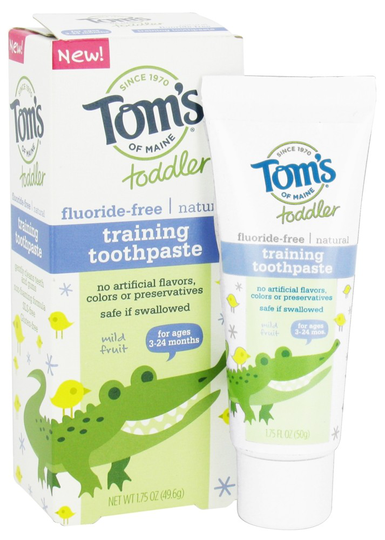 Tom's of Maine - Toddler Fluoride-Free All Natural Training Toothpaste Mild Fruit - 1.75 oz.