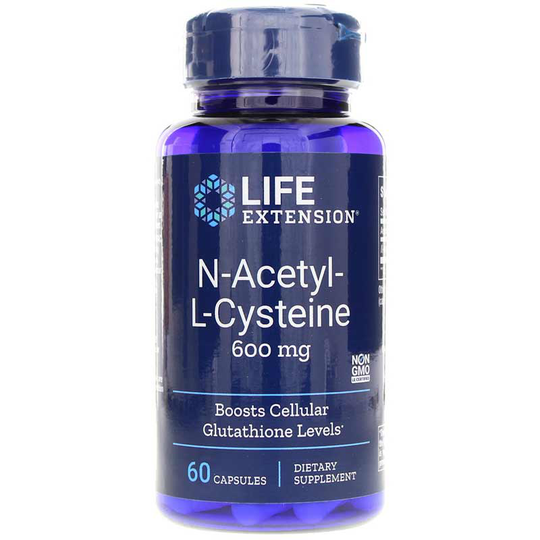 Life Extension N-Acetyl-L-Cysteine 600 Mg 60 Veg Capsules