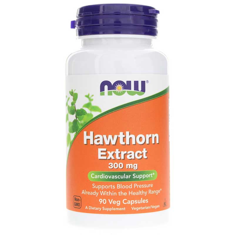 NOW Foods Hawthorn Extract 300 Mg 90 Veg Capsules