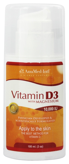 AnuMed - Vitamin D3 Cream 10000 IU - 3 fl. oz.
