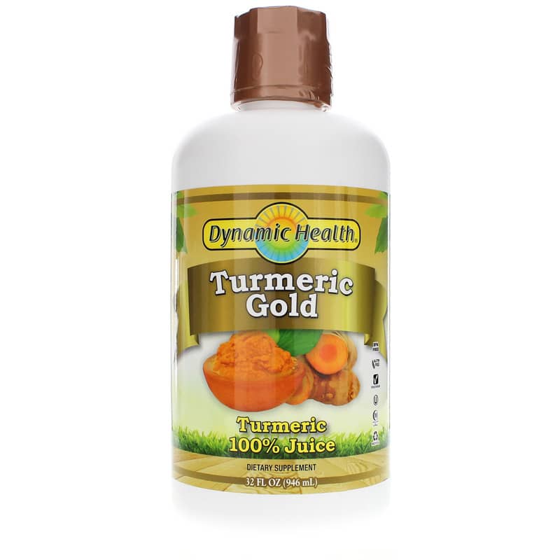Dynamic Health Turmeric Gold Turmeric 100% Juice 32 Oz