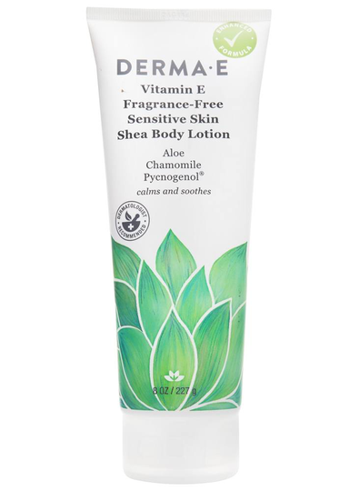 DERMA-E - Vitamin E Sensitive Skin Shea Body Lotion Fragrance-Free - 8 oz.