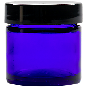 Glass Jar with Lid - Cobalt (1 Ounce)