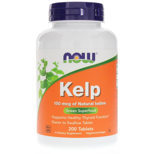 NOW Foods Kelp Tablets 150 Mcg of Natural Iodine 200 Tablets