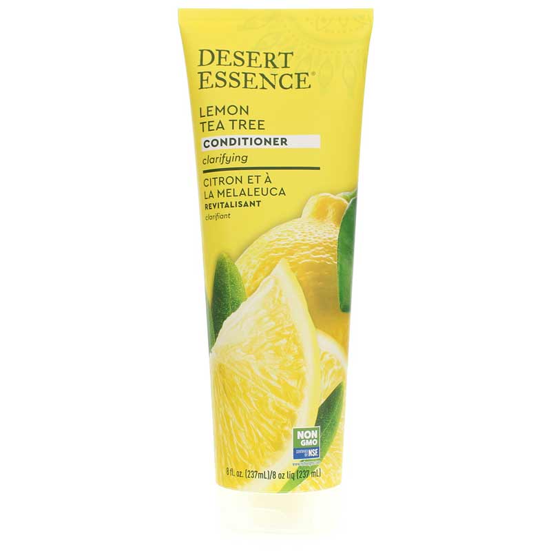 Desert Essence Lemon Tea Tree Conditioner for Oily Hair 8 Oz