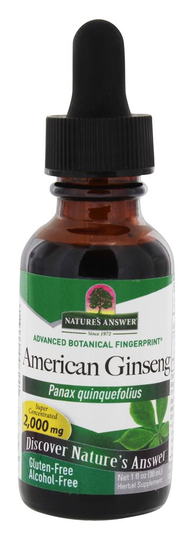 Nature's Answer - American Ginseng Root Alcohol Free - 1 fl. oz.