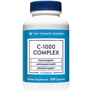 Vitamin C-1000 Complex - Immune, Antioxidant & Cardiovascular Health Support - 1,000 MG (300 Capsules)