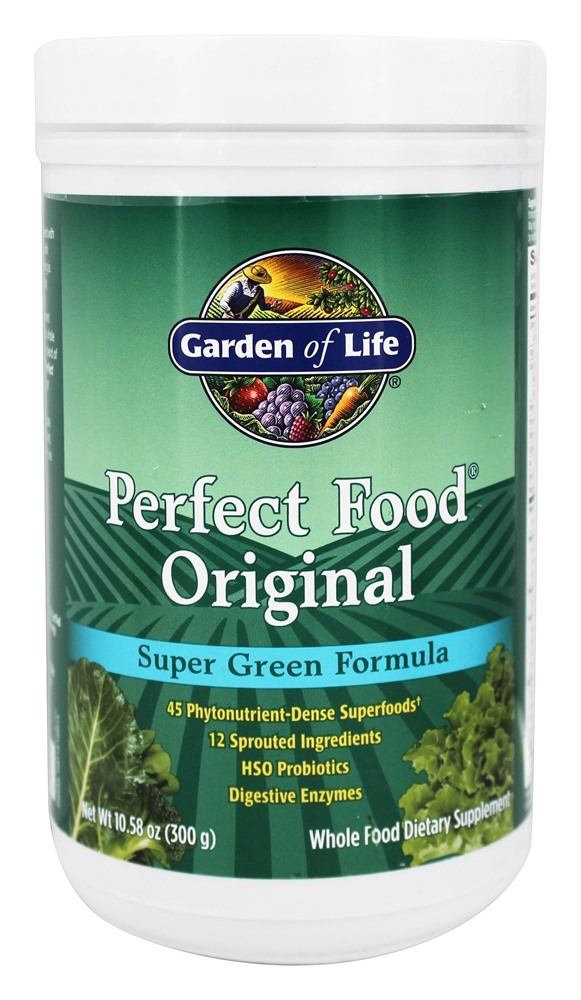 Garden of Life - Perfect Food Original Super Green Formula Powder - 10.58 oz.