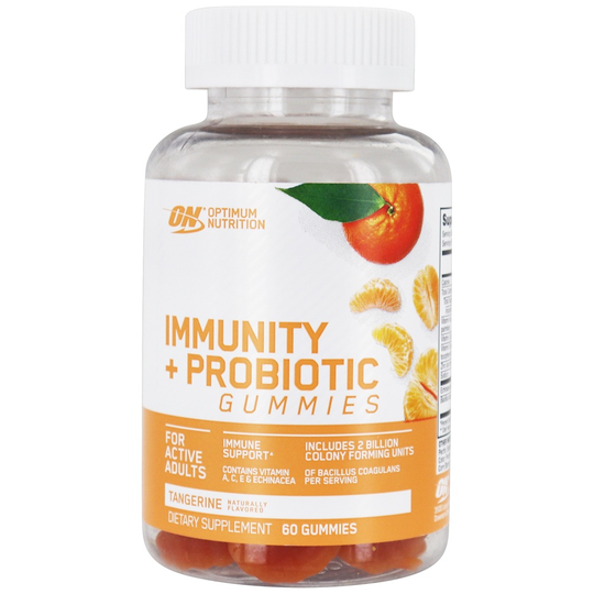 Optimum Nutrition - Immunity Probiotic Formula Tangerine 2 Billion CFU - 60 Gummies
