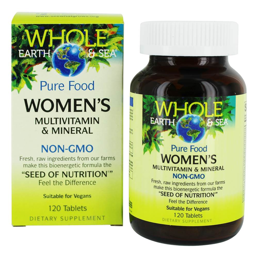 Whole Earth & Sea - Pure Food Women's Multivitamin & Mineral - 120 Tablets