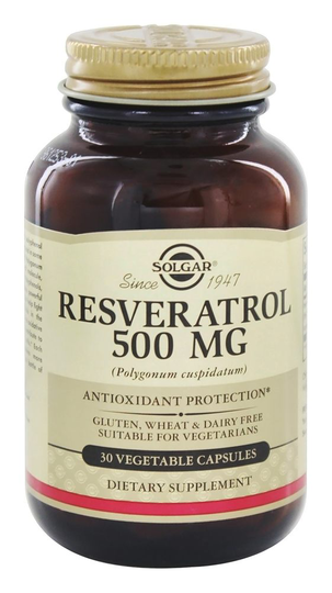 Solgar - Resveratrol 500 mg. - 30 Vegetarian Capsules