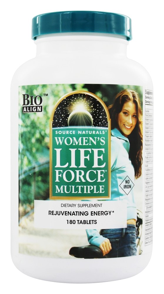 Source Naturals - Women's Life Force Multiple No Iron - 180 Tablets