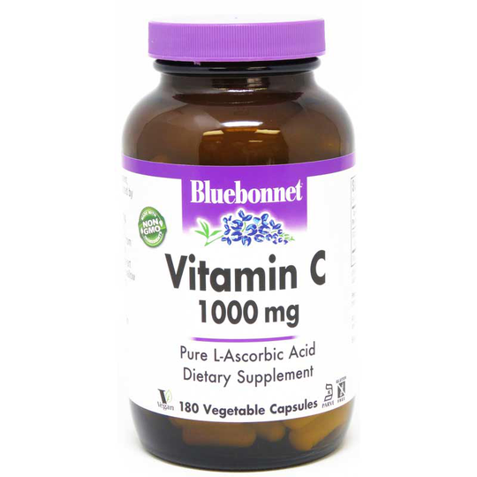Bluebonnet Vitamin C 1000 Mg 180 Veg Capsules