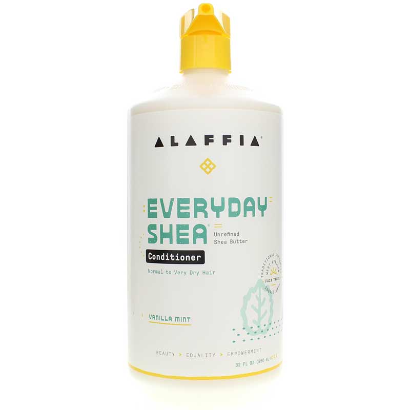 Alaffia Conditioner Everyday Shea Vanilla Mint 32 Oz
