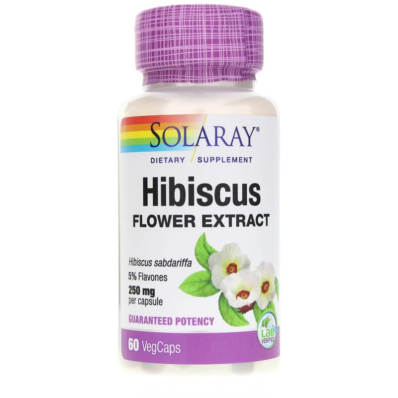 Solaray Hibiscus Flower Extract 60 Veg Capsules