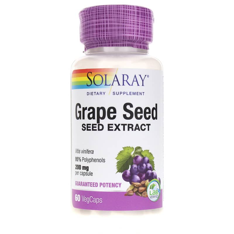 Solaray Grape Seed Extract 200 Mg 60 Veg Capsules