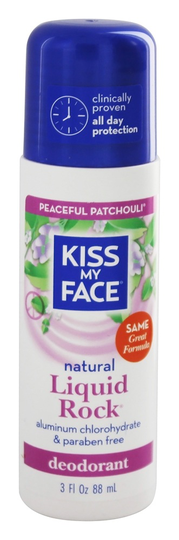 Kiss My Face - Liquid Rock Roll-On Deodorant Natural Peaceful Patchouli - 3 fl. oz.