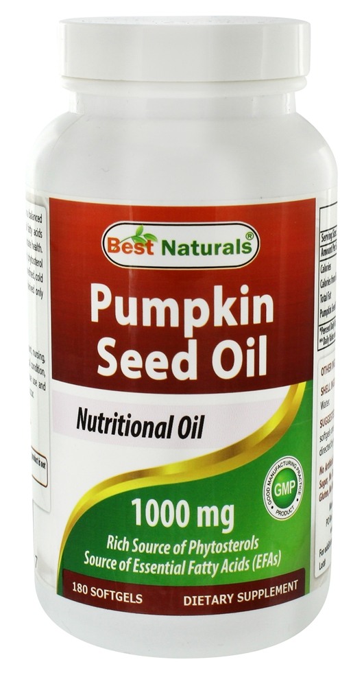 Best Naturals - Pumpkin Seed Oil 1000 mg. - 180 Softgels