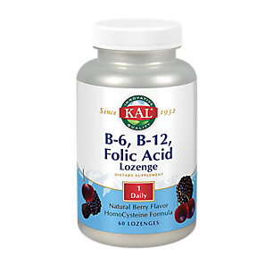 B6, B12, & Folic Acid Lozenge - Natural Berry Flavor (60 Lozenges)