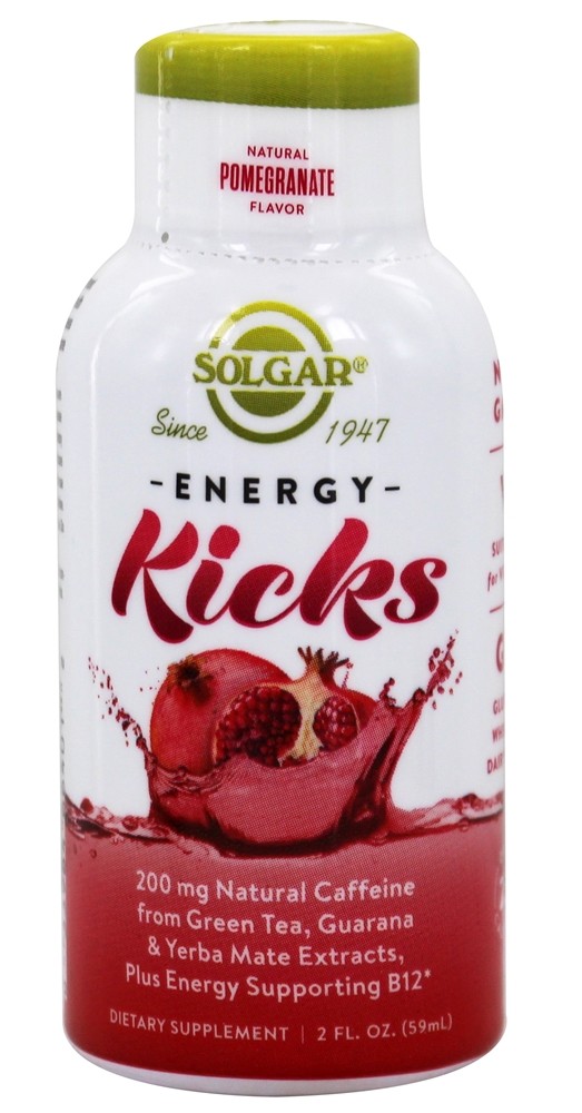 Solgar - Energy Kicks Energy Shot Pomegranate - 2 fl. oz.