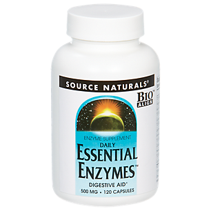 Daily Essential Enzymes Digestive Aid - 500 MG (120 Capsules)