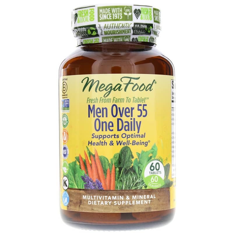 Megafood Men Over 55 One Daily 60 Tablets