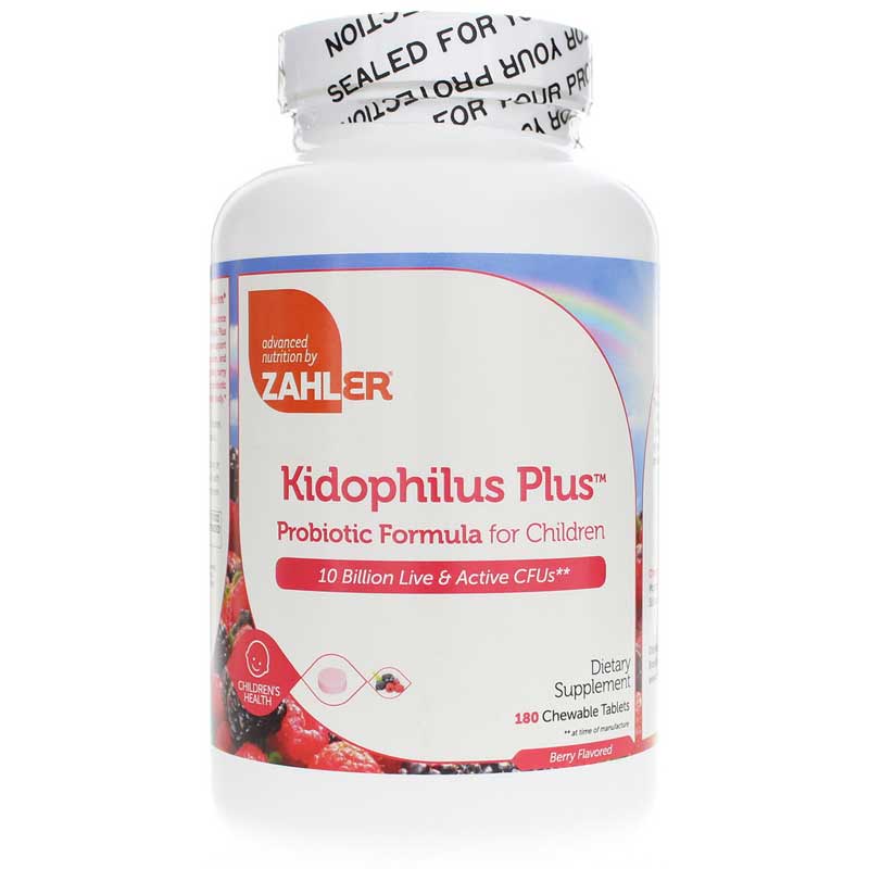 Zahler Kidophilus Plus Probiotic for Children 180 Chewable Tablets