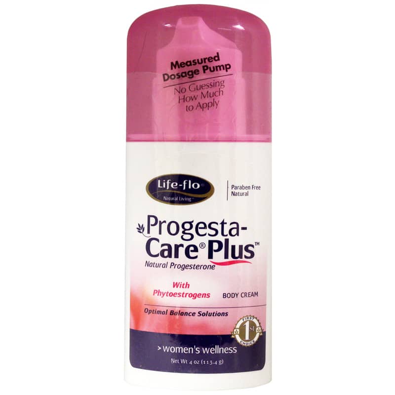 Life Flo Progesta-Care Plus Natural Progesterone with Phytoestrogens 4 Oz