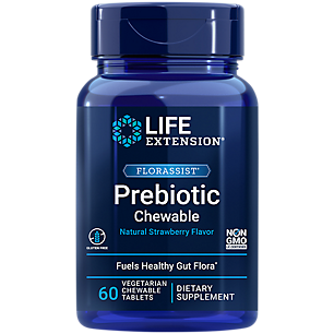 Florassist Chewable Probiotic - Supports Healthy Gut Flora - Strawberry (60 Chewables)