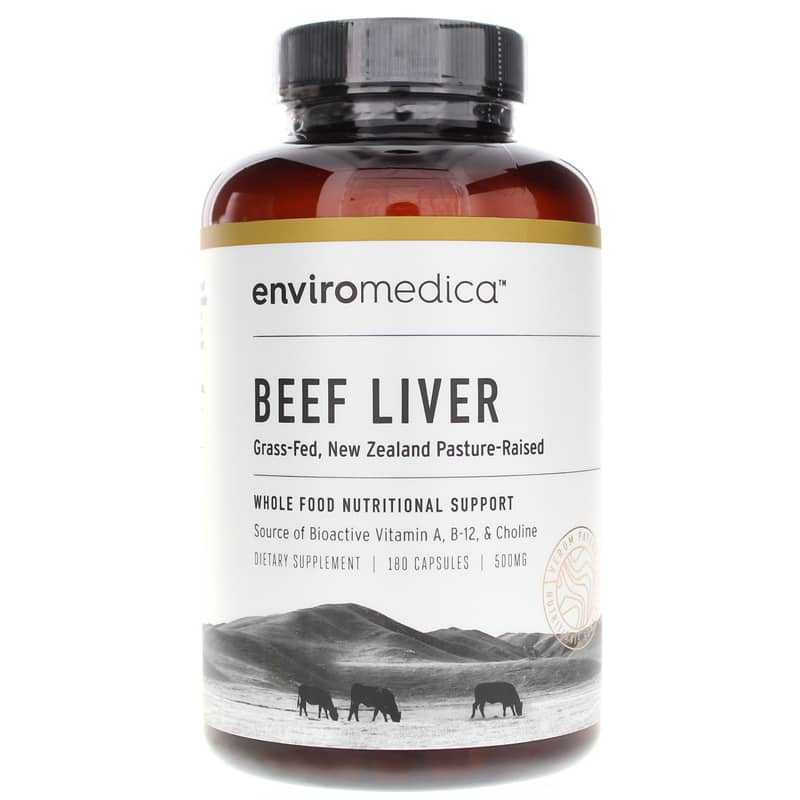 Enviromedica Beef Liver 500 Mg 180 Capsules