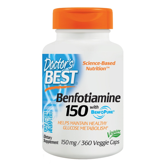 Doctor's Best - Benfotiamine 150 mg. - 360 Vegetarian Capsules