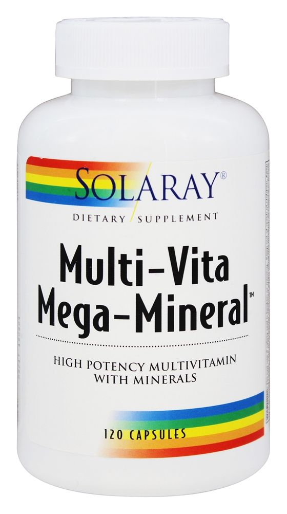 Solaray - Multi-Vita Mega-Mineral - 120 Capsules