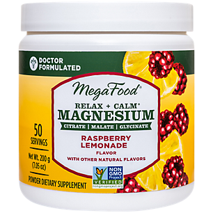 Relax + Calm Magnesium Powder - Supports Muscle Tension & Relaxation - 300 MG - Raspberry Lemonade (50 Servings)