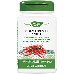 Cayenne Fruit - Supports Digestion and Circulation (180 Vegan Capsules)