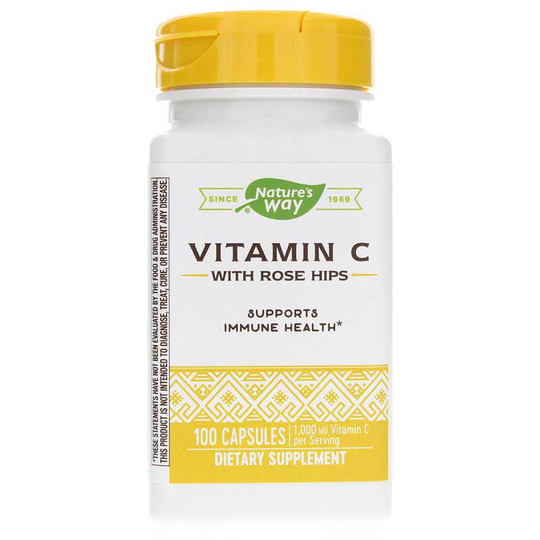 Natures Way Vitamin C with Rose Hips 100 Capsules
