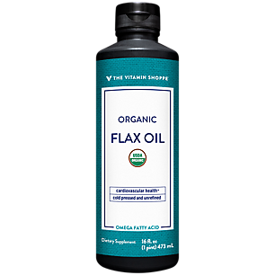 Certified Organic Flax Seed Oil - Essential Fatty Acid with 7.6G of ALA Per Serving (16 Fluid Ounces)
