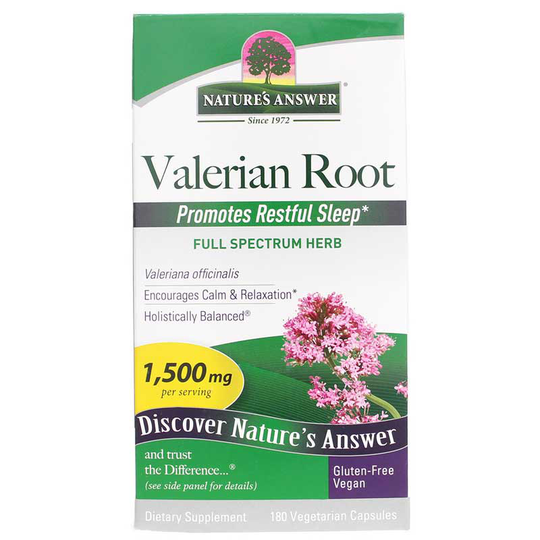 Natures Answer Valerian Root 1500 Mg 180 Veg Capsules