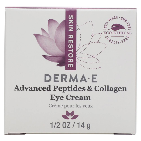 DERMA-E - Advanced Peptides & Collagen Eye Cream - 0.5 oz.