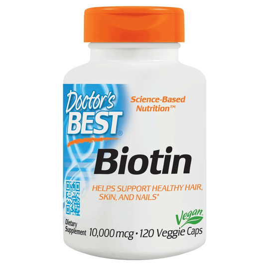 Doctor's Best - Biotin 10000 mcg. - 120 Vegetarian Capsules