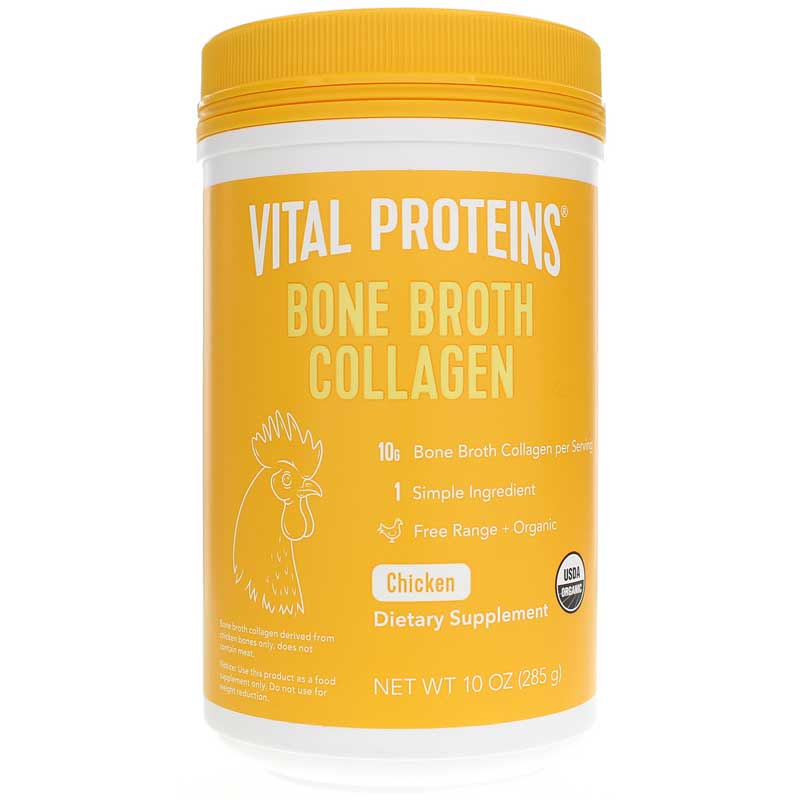 Vital Proteins Organic Chicken Bone Broth Collagen 10 Oz