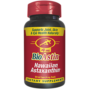 BioAstin - Hawaiian Astaxanthin Antioxidant - 4 MG (60 Gel Capsules)