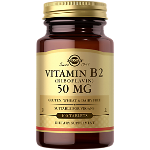 Vitamin B2 - Riboflavin - 50 MG (100 Tablets)
