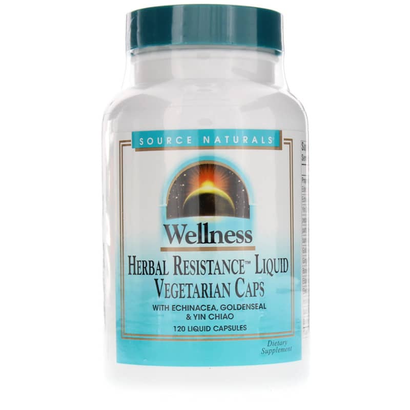 Source Naturals Wellness Herbal Resistance Liquid Capsules 120 Liquid Capsules
